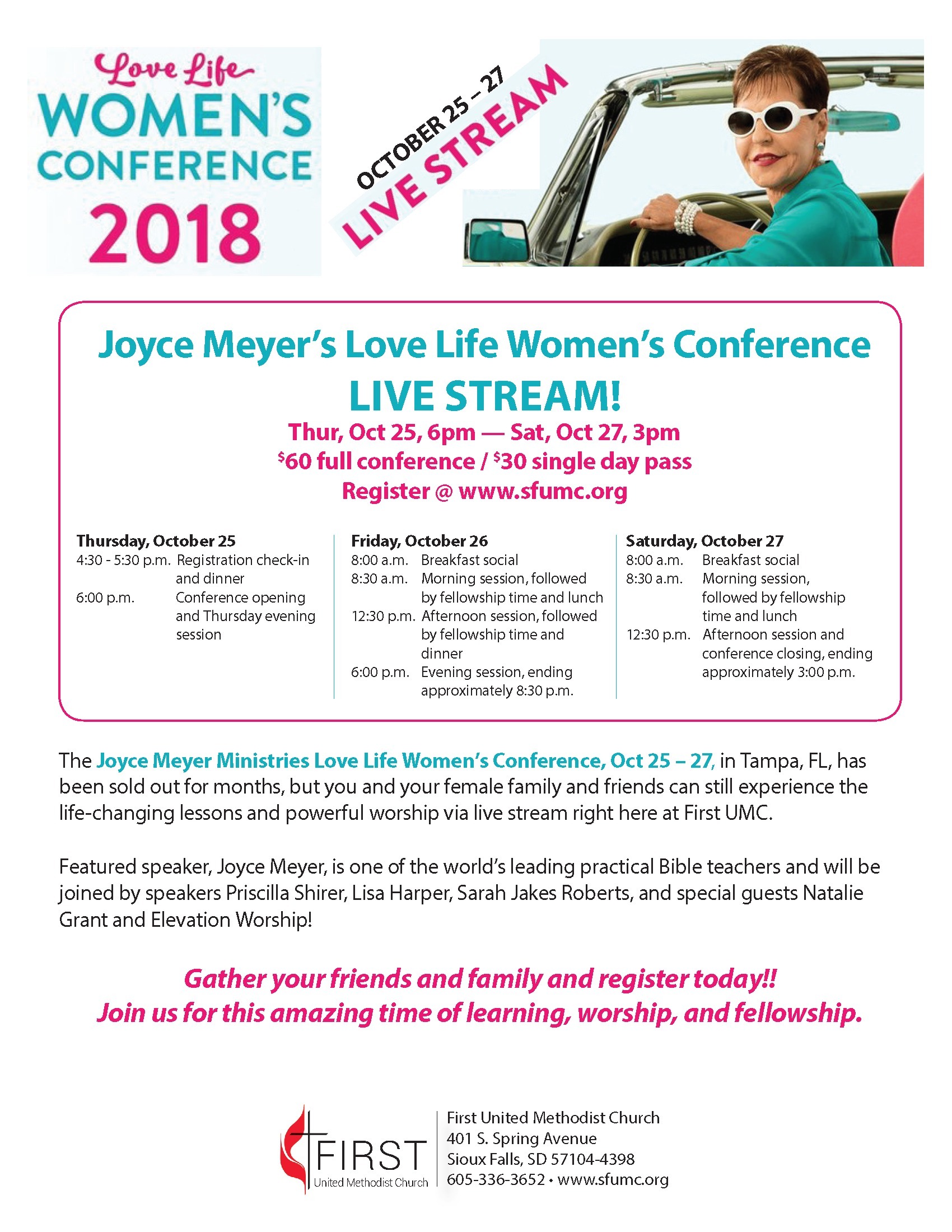 Joyce Meyer’s Love Life Women’s Conference Livestream Dakotas Annual